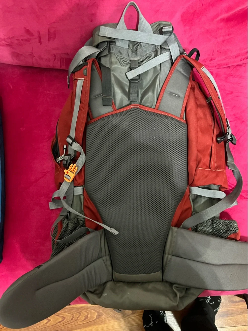 REI Galaxy Red and Gray Outdoor Backpack